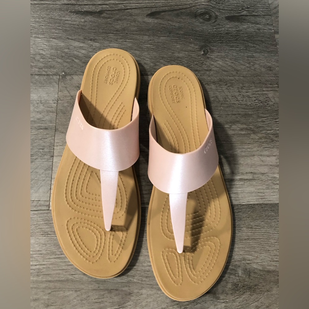 Pink Crocs Flip Flops - Brand New w/o Tags